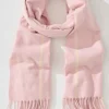 Sale Elaine Scarf in Blush Pink Plaid Scarves