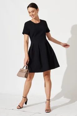 Best Elizabeth Dress In Textured Black Dresses|Party