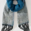 Discount Emery Knit Scarf in Multi Blue Ombre Knitwear|Knitwear