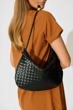 Online Esther Shoulder Bag in Black PU Bags
