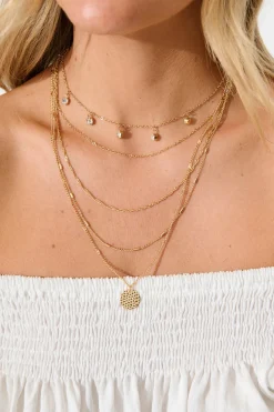 Best Evaline Layered Necklace in Gold Jewellery