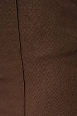 Hot Ezra Jean in Chocolate Cotton Blend Bottoms