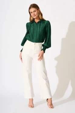 Hot Farah Shirt in Emerald Tops|Workwear