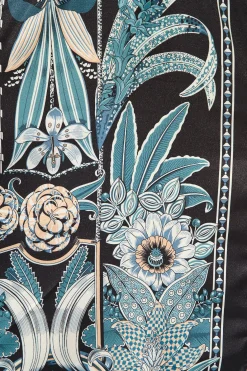 Online Fleur De Lune Dress in Black and Blue Floral Dresses|Party
