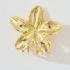 Sale Frangipani Mini Metal Hair Claw in Gold Hair Accessories