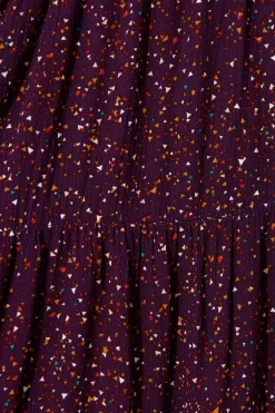 Clearance Glorietta Smock Dress In Plum Multi Speckle Dresses|Casual