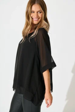 Clearance Good Decisions Top in Black Tops|Workwear
