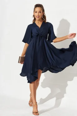 Online Helsinki Dress in Navy Dresses|Formal