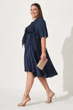 Online Helsinki Dress in Navy Dresses|Formal