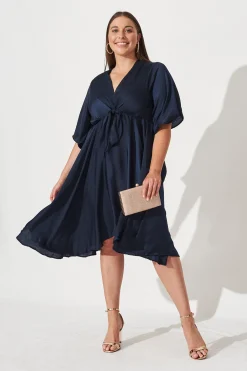 Online Helsinki Dress in Navy Dresses|Formal