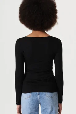 Clearance Hypnosis Top In Black Tops