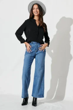 Discount Isa Top In Black Workwear|Tops