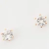 Hot Jasmine Stud Diamante Earrings In Gold Jewellery|Hens Night