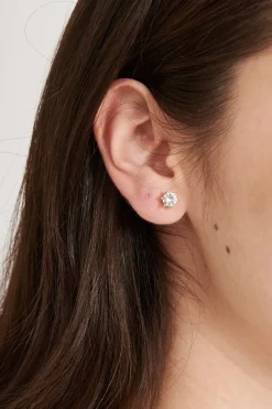 Hot Jasmine Stud Diamante Earrings In Gold Jewellery|Hens Night