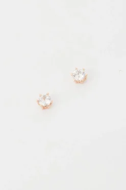 Hot Jasmine Stud Diamante Earrings In Gold Jewellery|Hens Night