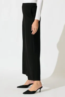 Clearance Jeannette Pant in Black Bottoms
