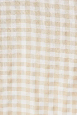Discount Jeannie Midi Dress In Beige Gingham Dresses|Casual