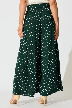 Discount Jewel Mist Pant in Emerald with White Speckle Bottoms|Pants