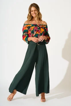 Fashion Jewel Mist Pant in Emerald Bottoms|Pants