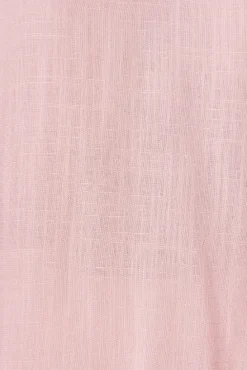 New Jina Top In Blush Linen Blend Tops|Workwear