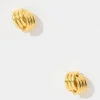 Fashion Jocelyn Coil Stud Earrings in Gold Jewellery