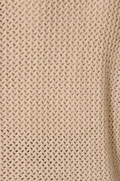 Sale Jodi Knit Cardigan in Beige Wool Blend Knitwear|Knitwear