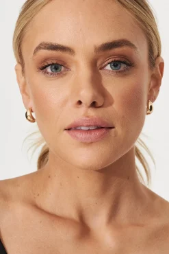 Discount Kafka Hoop Earrings In Gold Jewellery|Engagement Party