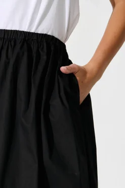 Best Keeney Maxi Skirt in Black Cotton Bottoms|Skirts & Shorts