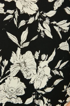 Online Kylie Top in Black with White Floral Tops|Workwear
