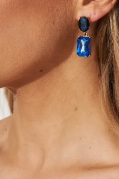 New Lanier Drop Earrings In Navy Jewellery|Engagement Party