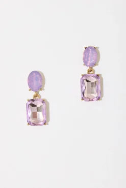 New Lanier Drop Earrings In Purple Jewellery|Wedding Accessories
