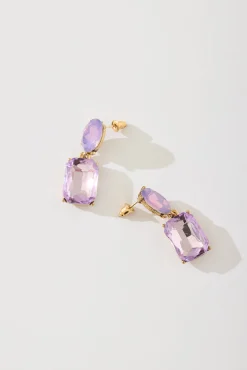 New Lanier Drop Earrings In Purple Jewellery|Wedding Accessories