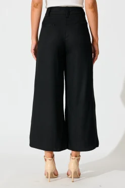 New Legacy Pant in Black Linen Blend Bottoms|Pants