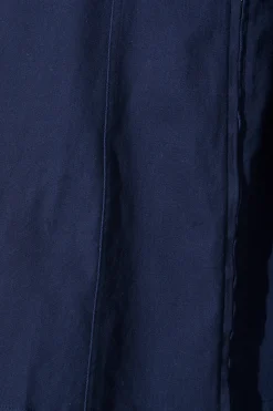 Sale Lexie Zip Dress in Navy Cotton Dresses|Casual