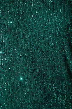 Online Liana Off Shoulder Top In Emerald Sequin Tops|Party & Occasion