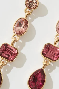 Discount Lisa Drop Earrings In Multi Red Jewellery|Engagement Party