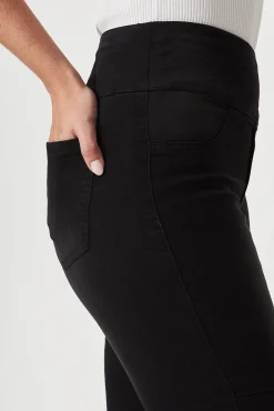 Sale Little Lies High Rise Skinny Jegging In Black Denim Bottoms|Pants