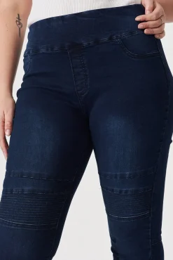 Online Little Lies High Rise Skinny Jegging In Dark Blue Denim Bottoms|Pants