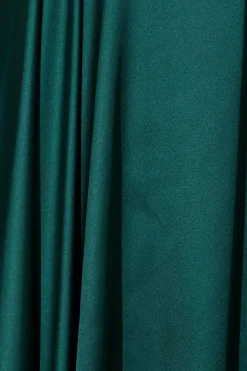 Online Loulou Maxi Dress In Emerald Satin Dresses|Formal
