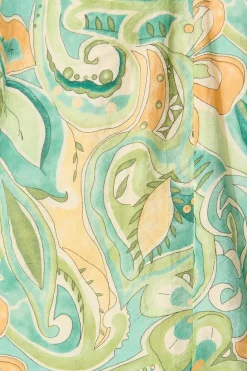 Online Luna Mirage Top in Multi Green Print Tops|Party & Occasion