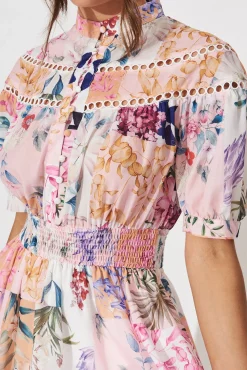 Discount Lynette Midi Dress In Rust Patch Floral Dresses|Casual