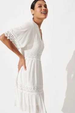 New Macca Dress In White Dresses|Casual