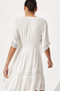 New Macca Dress In White Dresses|Casual