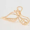 Hot Mallorie Ribbon Metal Hair Claw in Rose Gold Hair Accessories