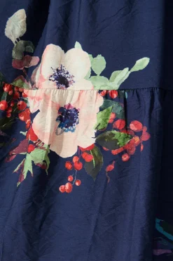 Sale Mandy Dress in Navy with Pink Floral Dresses|Casual