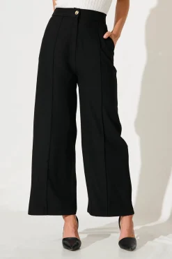 Fashion Mantra Pant In Black Bottoms|Pants