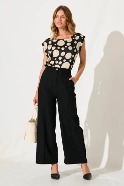 Fashion Mantra Pant In Black Bottoms|Pants