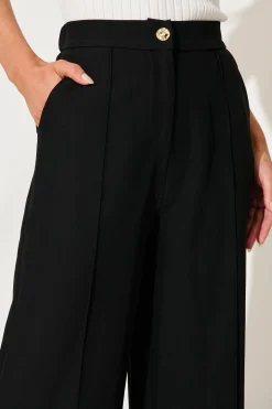 Fashion Mantra Pant In Black Bottoms|Pants