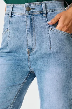 Hot Margaret High Rise Wide Leg Jean In Light Blue Denim Bottoms|Denim