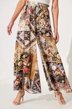 Discount Mariah Pant In Black Multi Patchwork Bottoms|Pants